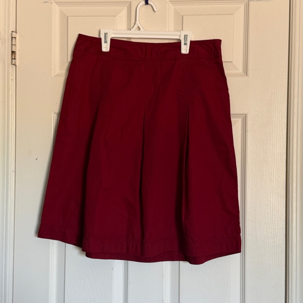 Merona Dark Red A-Line Skirt